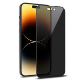Protector de pantalla de vidrio templado de cobertura total y privacidad para iPhone 14 Pro